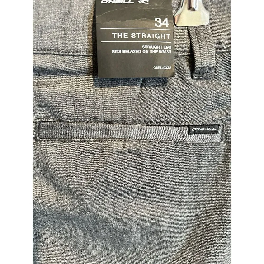 o'neill‎ contact striaght mens pants Gray Size 34 36x32